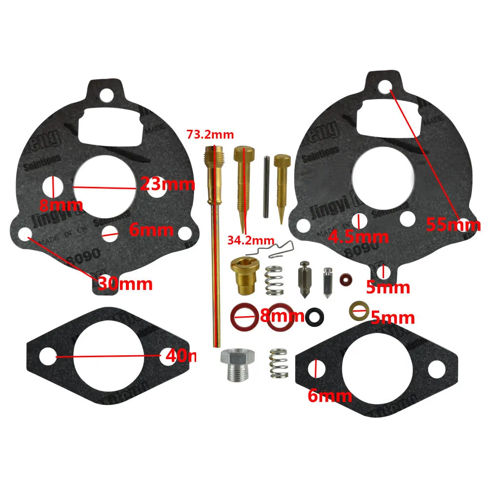 Ремонтный комплект карбюратора подходит для Briggs 7 hp до 9 hp 394693 291763 295938 398235 1416R carb