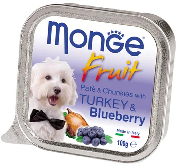 

MONGE MONGE DOG FRUIT for adult dogs with turkey pie and blueberry 100g