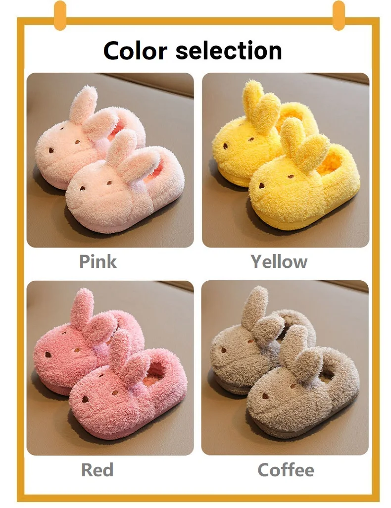 boy sandals fashion 2022 Kids Shoes Winter Indoor Non-slip Cute Rabbit Cotton Home Slippers Baby Girls Slippers Funny Slippers Girls Home Shoes children's shoes for high arches