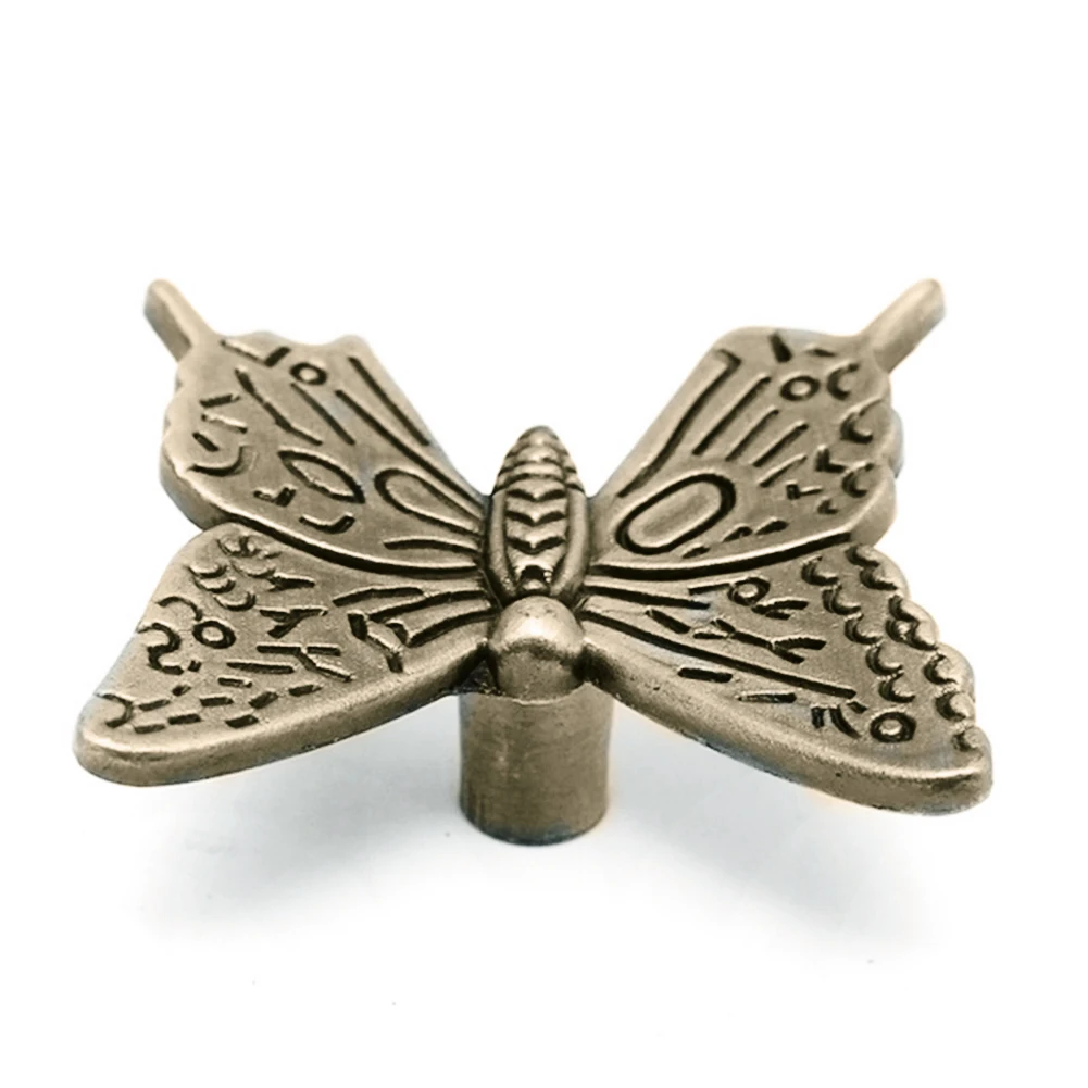 Ручка-ручка из сплава VintageHandle, ручка ящика для мебели с бабочкой, ювелирный комод, ручка ящика для шкафа, украшение для дома