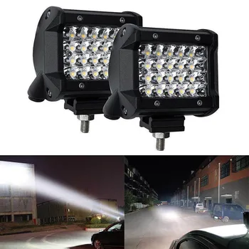 

2pcs Waterproof 4 inch 72W LED Work Light Bar LED Light Bars Spot Flood Beam for Car Offroad Tractor Truck Lamp Boat
