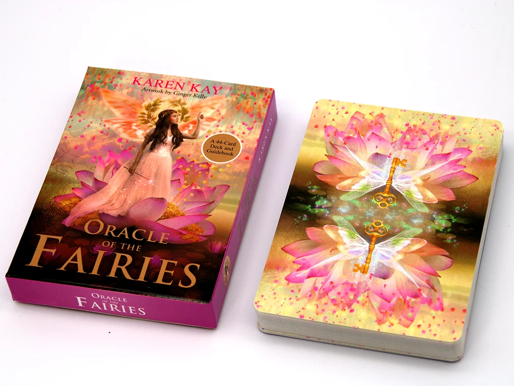 The Oracle of the Fairies A 44 карточная колода и гид книга Karen Kay игра fay Toy сказочный Таро