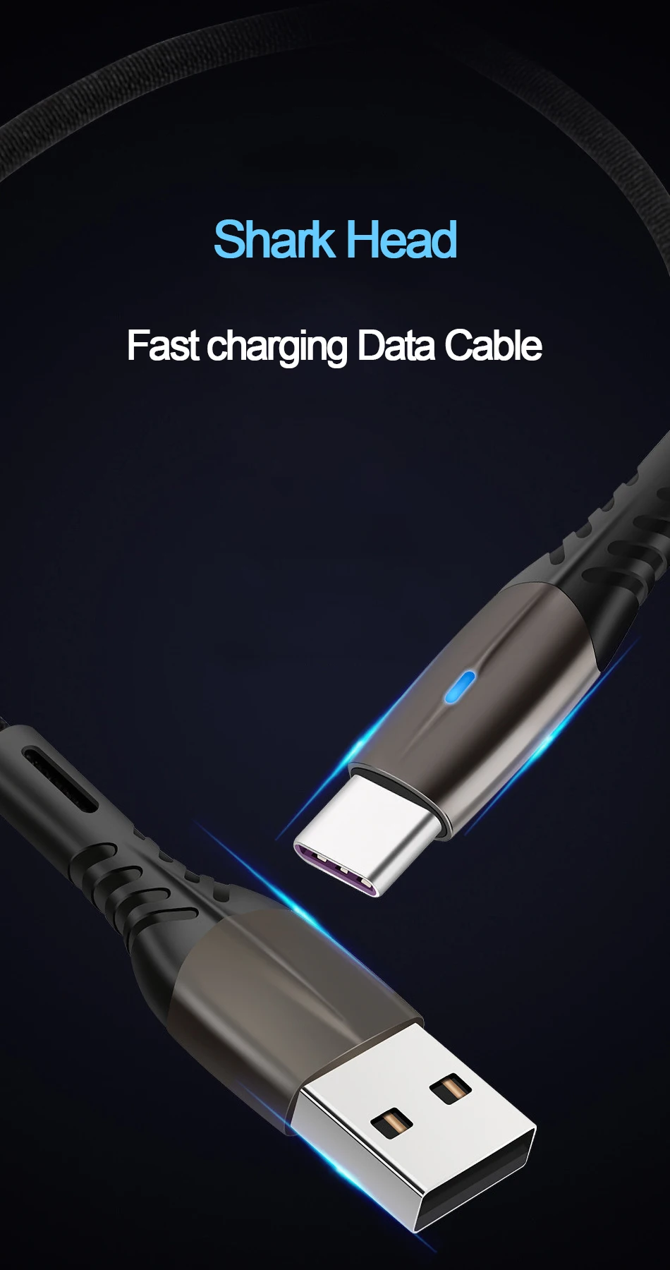 Кабель usb type C 2.4A кабель для быстрой зарядки для samsung S8 Redmi Note 7 зарядное устройство Usbc кабель для синхронизации данных из цинкового сплава кабели для мобильных телефонов