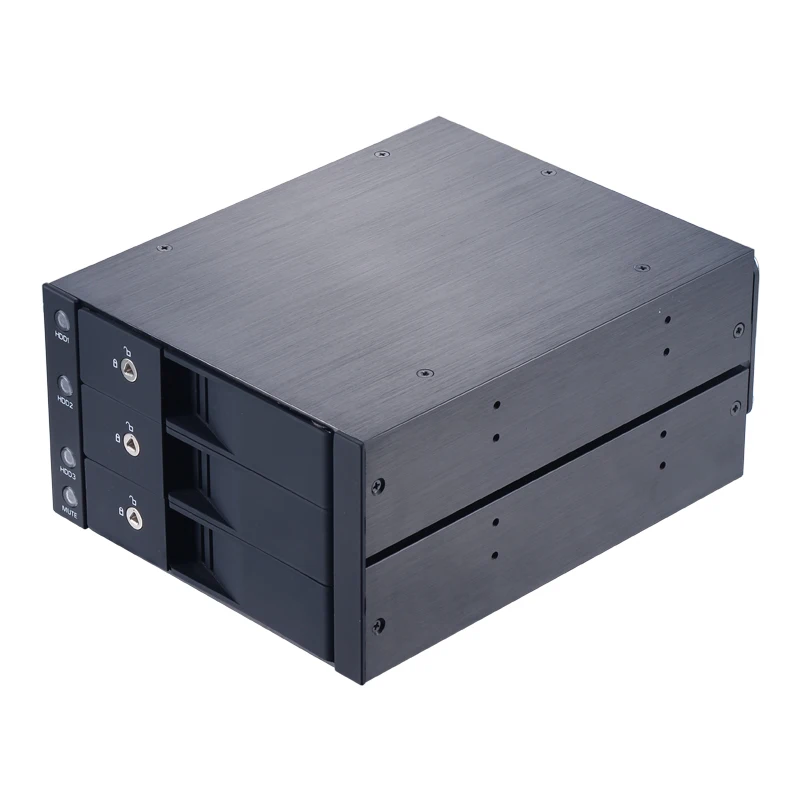 Baía de pc Óptico com Troca Quente com Design de Bloqueio Rack para 2*5.25 Glorystar Polegada Interno Móvel 3*3.5 Hdd - Image 6