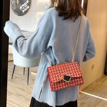 Сумки через плечо для женщин кожаные сумки женская наплечная сумочка на цепочке модная переносная тканая сумка-тоут женская сумка-мессенджер