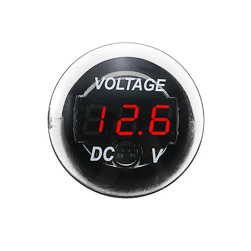 Mini 12V-24V Car Motorcycle Universal Waterproof LED Digital Display Voltmeter*# 