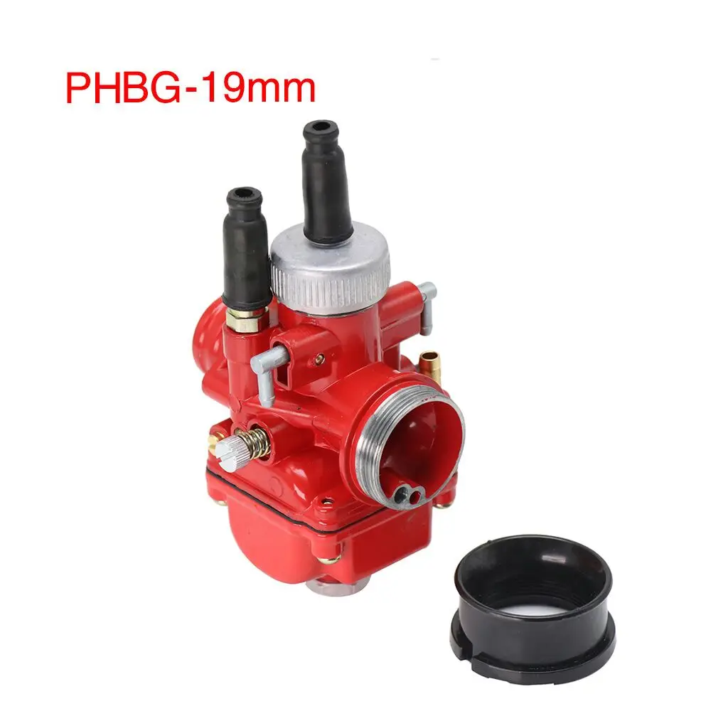 ZS Racing PHBG DS AD 17 мм 19 мм 21 мм 17,5 мм 19,5 мм карбюратор для JOG50 JOG90 BWS100 гоночный мотоцикл подходит на двигатель 50-100cc - Цвет: PHBG-19mm red