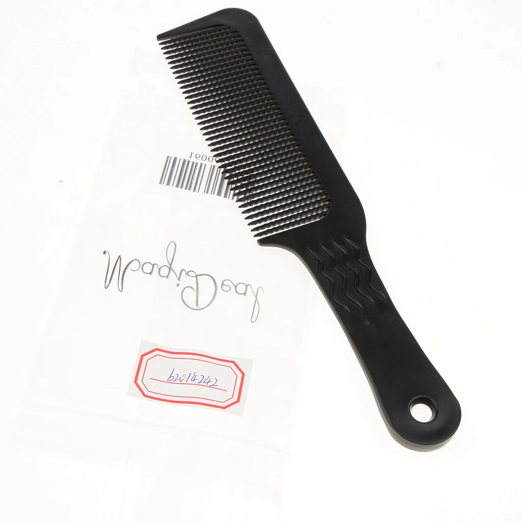 Anti-Static Clipper Barber Comb Wavy Teeth Flat Top Comb Hairdresser Styling