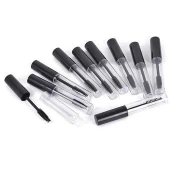 

Portable 1/2/3/10mL Empty Mascara Tube Eyelash Vial Liquid Bottle Container Black Cap Makeup Refillable Eyeliner Storage Bottles