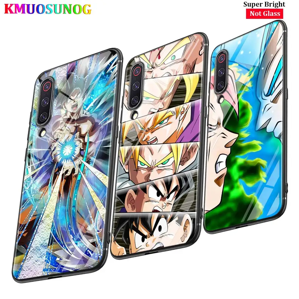 Black Cover Dragon Ball Z Goku for Xiaomi Mi A1 A2 A3 5X 6X 6 8 9 Lite CC9 F1 9T 9TPro Play Glossy Phone Case