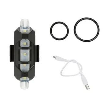 

3 Modes LED Singal Flashlight Rear Tail Light for Bicycle Warning Light Safety Lamp Waterproof USB Rechargeable