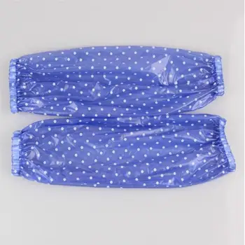 

5 Pairs Reusable PVC Plastic Oversleeve Waterproof Dustproof Oilproof Arm Sleeves Cover for Home Office (Random Color)