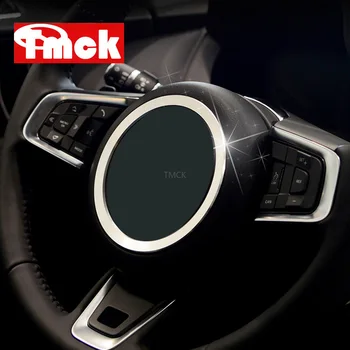 For Jaguar XE X760 XF X260 F-Pace X761 E-PACE F-TYPE Aluminum Alloy Car Steering Wheel Decoration Ring Sticker Logo Frame Trim 1