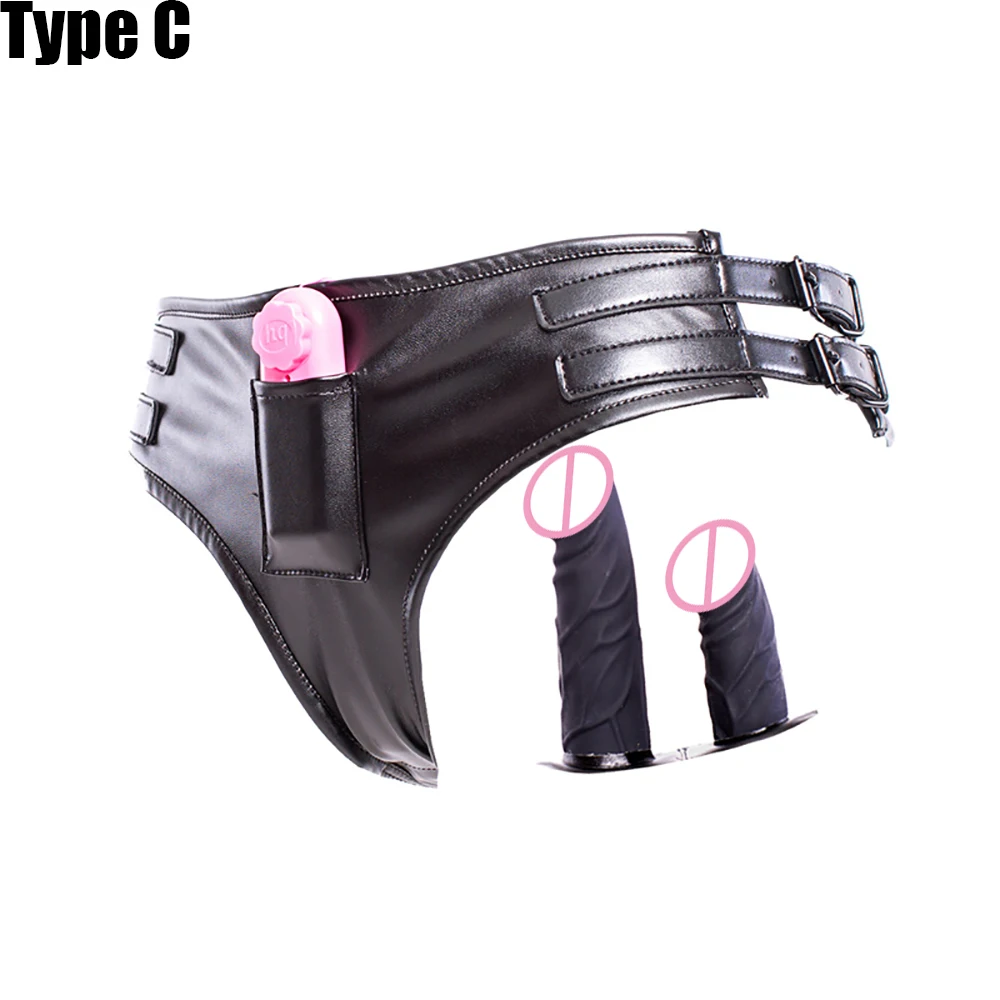 Penis Leather Pants Men And Women Self Use Masturbation Panties Vaginal Plug Anal Plug Thrusting Flirting Tool Adult Sex Toy