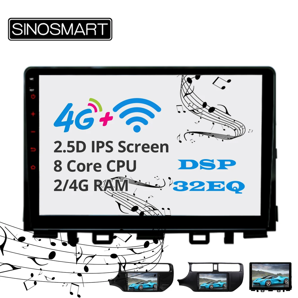 Excellent Sinosmart  Android 8.1 2Din IPS/QLED 2.5D screen car gps radio navigation player for Kia Rio 2012-2017 13