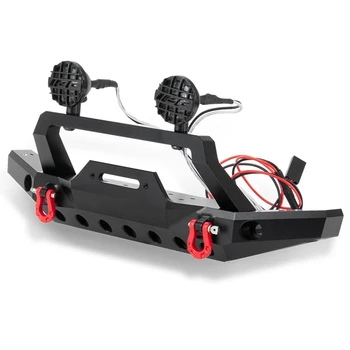 

Metal Front Bumper with Led Light for 1/10 RC Crawler Traxxas TRX4 Sport Parts