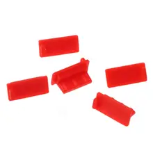 5 шт. Пылезащитная заглушка для USB зарядного устройства, крышка для разъема, Женский Разъем, интерфейс, универсальный силиконовый Пылезащитный протектор для планшета, ПК, ноутбука