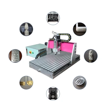 

4060 cnc wood engraving machine with rotary router 4 axis cnc router kit for carving wood