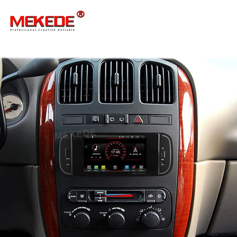 Cheap MEKEDE  Car Multimedia player 1din android 9 5 Inch For Jeep/Chrysler/Dodge/Liberty/Wrangler/Sebring/Grand Cherokee Radio GPS 5