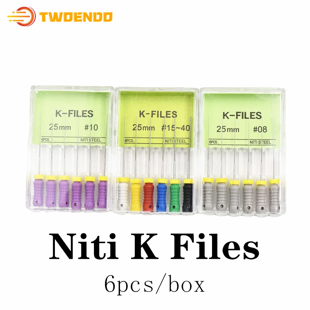 Стоматологические эндодонтические файлы Niti K 21 мм 25 10 коробок|Файлы зубных