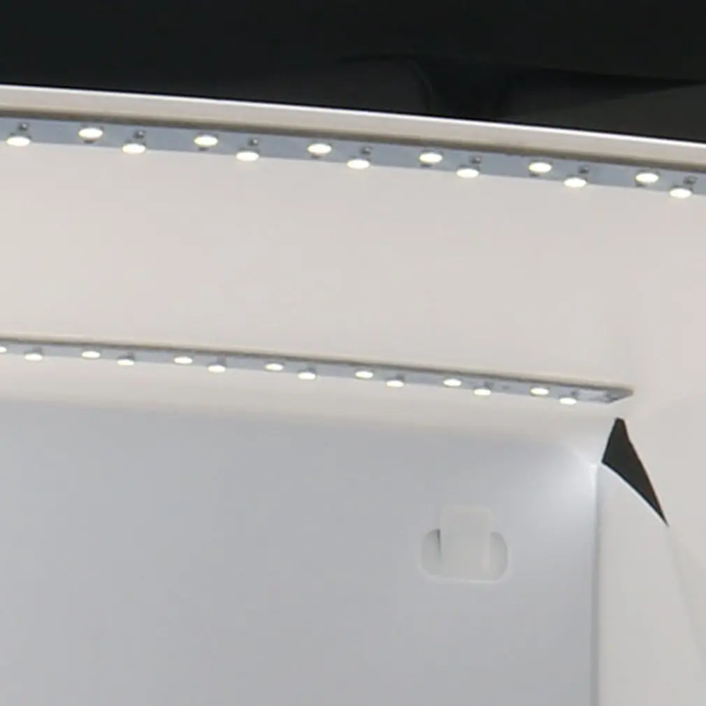 Мини складной студийный диффузный лайтбокс с двойным светодиодный световой снимок, фон для фото студийной коробки 8899