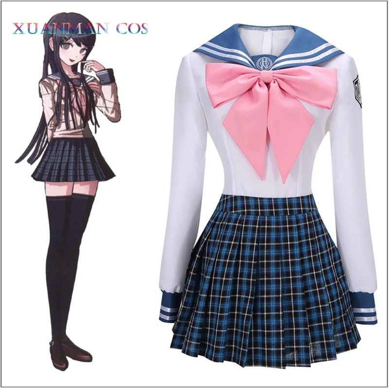 Костюм для косплея Danganronpa Sayaka Maizono школьная форма академический наряд Женская