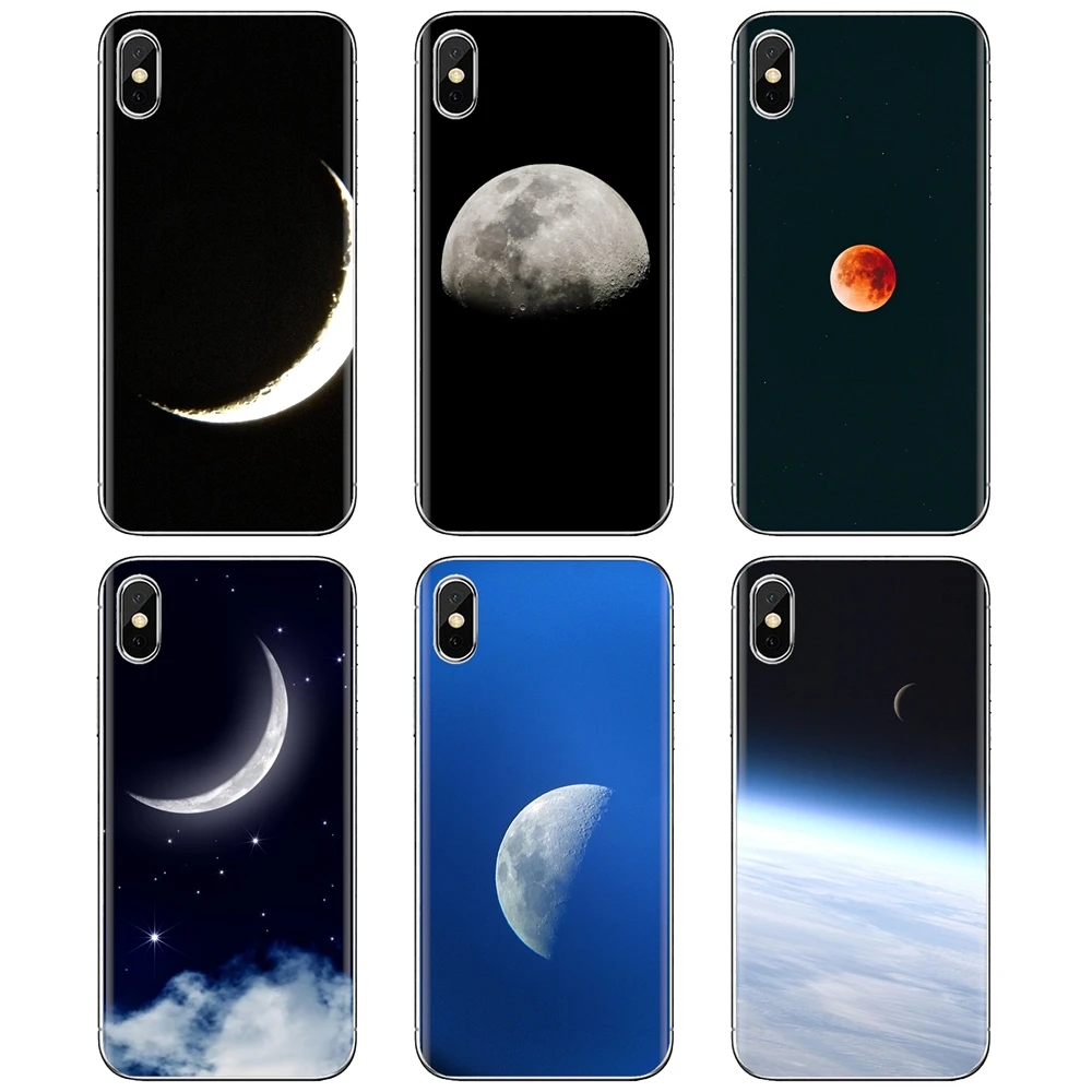 Полумесяц астрофография для Huawei P8 P9 P10 P20 P30 P Smart 2019 Honor Mate 9 10 20 8X 7A 7C Pro Lite мягкий