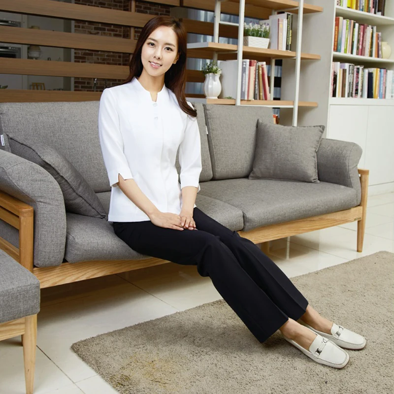 New style cosmetologist work clothes Korean spa physiotherapy technician suit beauty salon care clothes