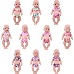 Sous vêtements imprimés pour poupées, sous vêtements, animaux mignons, pour poupées américaines de 18 pouces et 43cm, accessoires pour nouveau né, jouet de notre génération 