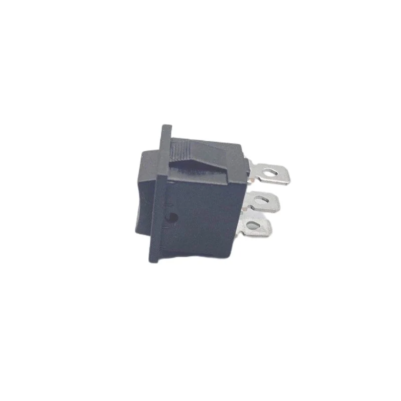 5PCS Momentary Rocker Switch 3 Flat Pins,both Sides Spring Return To Middle After Released,mom on - Off - Mom on21 * 15MM rubber switch cap