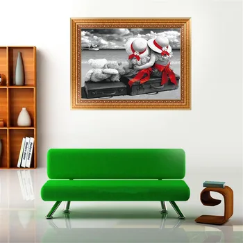 

New Red Bows DIY 5D Diamond Embroidery Painting Cross Stitch Craft Home Decor