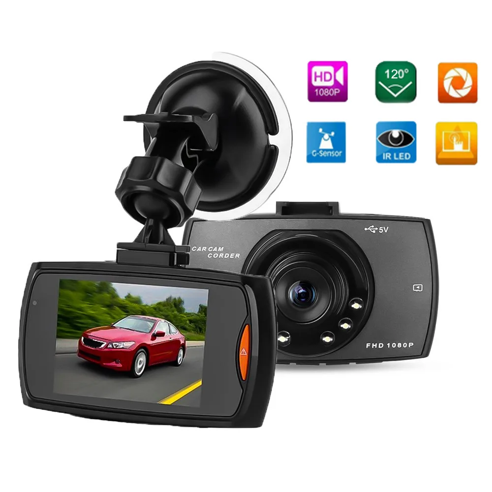 Горячая Автомобильная dvr камера G30 Full HD 1080P 120 градусов Dashcam Видео Recoder ночное видение g-сенсор детектор движения тире камера