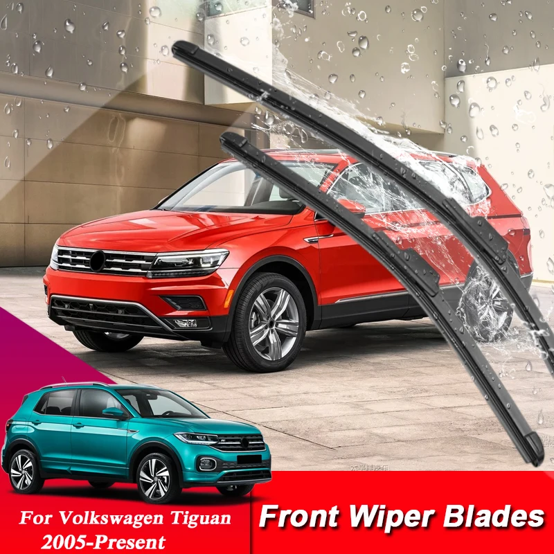 Auto Styling Bracketless Gummi Auto Scheibenwischer Klingen Für Volkswagen  T-Kreuz T-ROC Tiguan Touran Touareg Teramont Altas - AliExpress