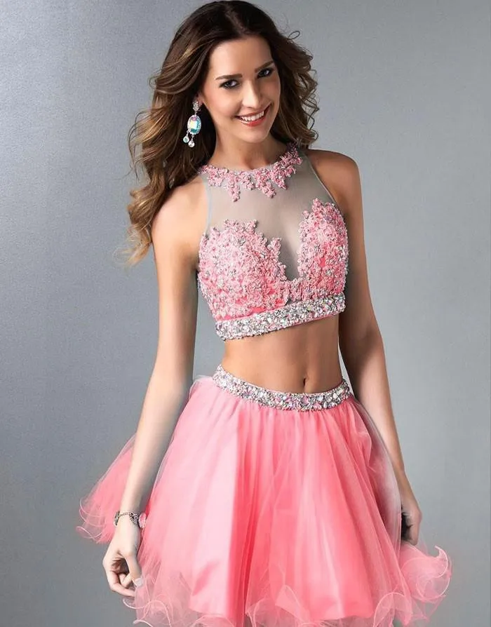 Vestido De Noiva, романтическая аппликация, бисероплетение, кристалл, для невесты, для свадебной вечеринки, два предмета, короткое, для выпускного вечера,, robe de soiree, платье подружки невесты