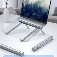 Support pliable réglable en alliage d'aluminium pour ordinateur de bureau, dissipation thermique accrue, support portable