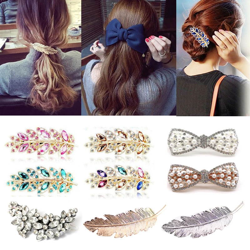 

Women's Hair Clips Fashion Multic Styles Hairclips Elegant Design Barrette Hairpins Hairgrips Hair Styling Accessories for Girls