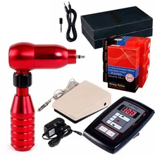 Профессиональная ручка для татуировки комплект гибридная роторная татуировка машина Перманентный макияж ручка комплект питания 50 шт. иглы картриджи педаль для тела Искусство