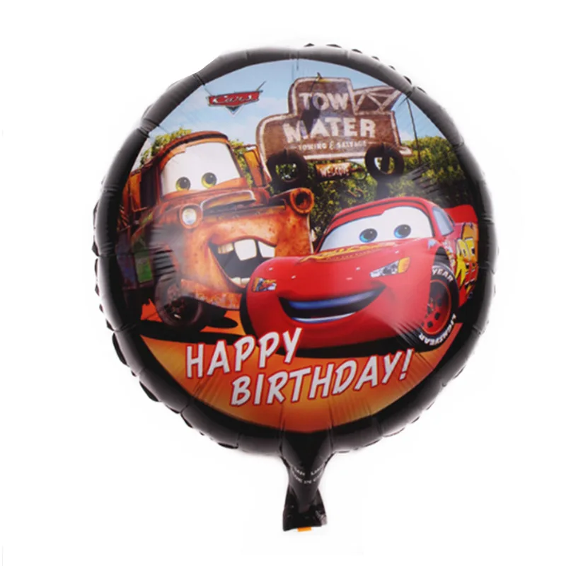 Disney Cars Lighting Mcqueen 108*180 см украшения для дня рождения Детские принадлежности одноразовая посуда скатерть для душа ребенка - Цвет: Balloons-4-5PCS