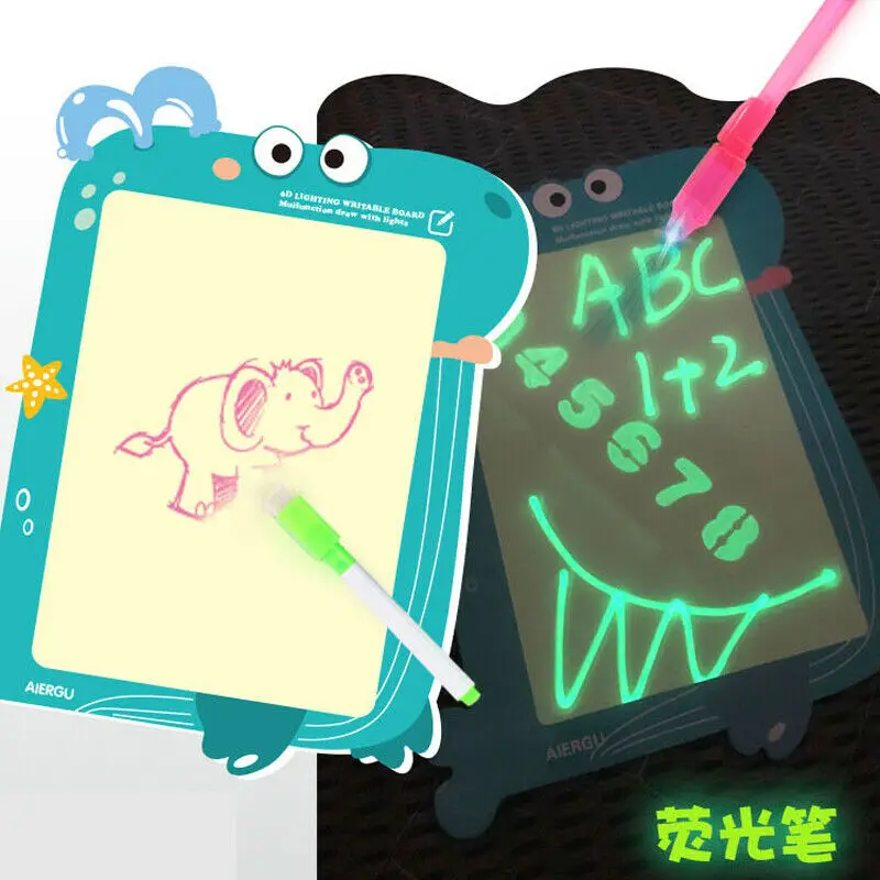 Светильник для рисования доска для рисования детская развивающая игрушка образовательная краска подарок
