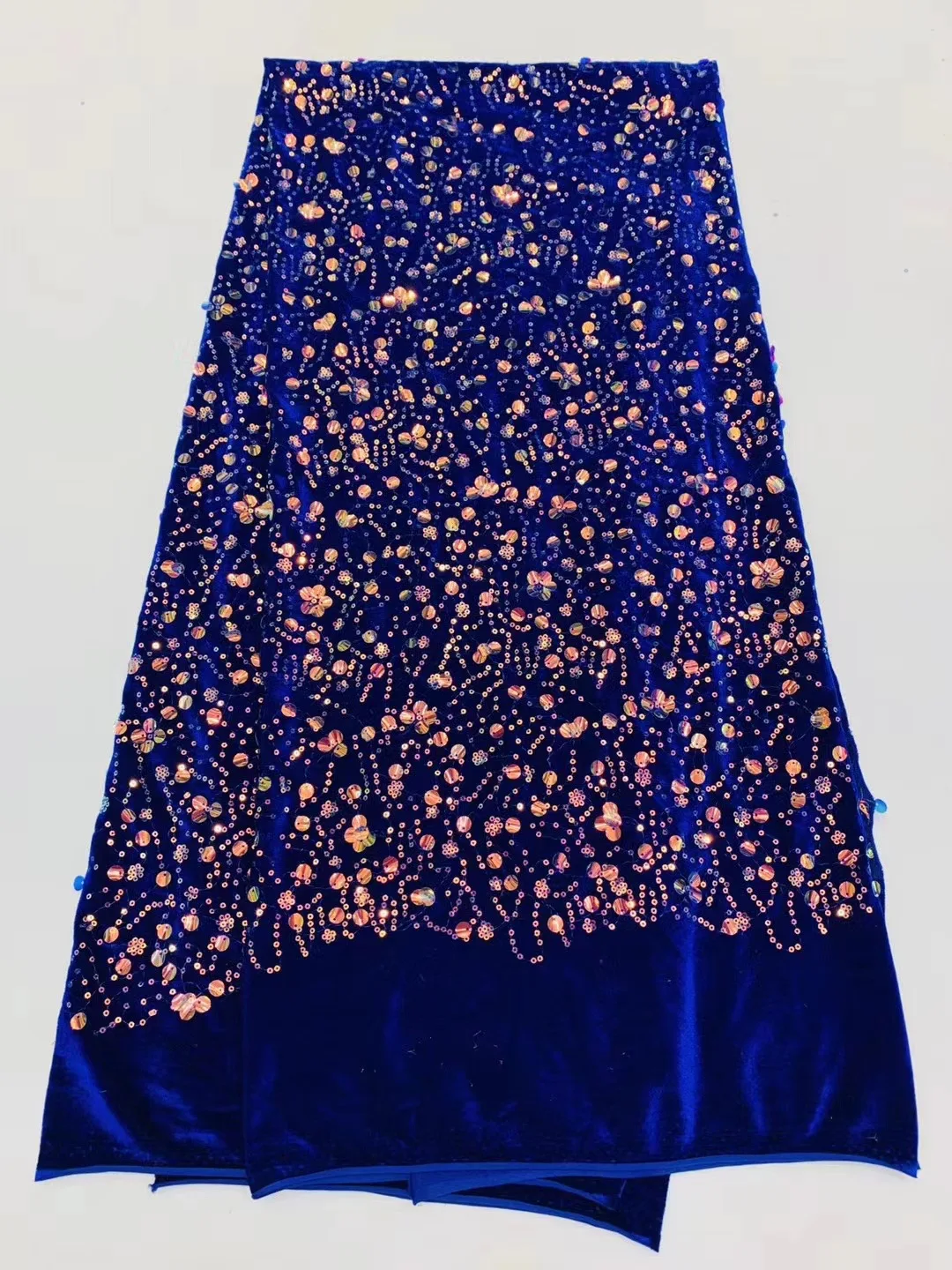 

African sequin mesh lace fabric 2021 high quality French mesh lace fabric Nigeria tulle lace fabric for wedding D40871