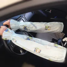 Мужская Летняя защита от ультрафиолета, Длинная женская одежда в студенческом стиле, свободная хлопковая ткань, защита от солнца, манжета для вождения, защита от солнца