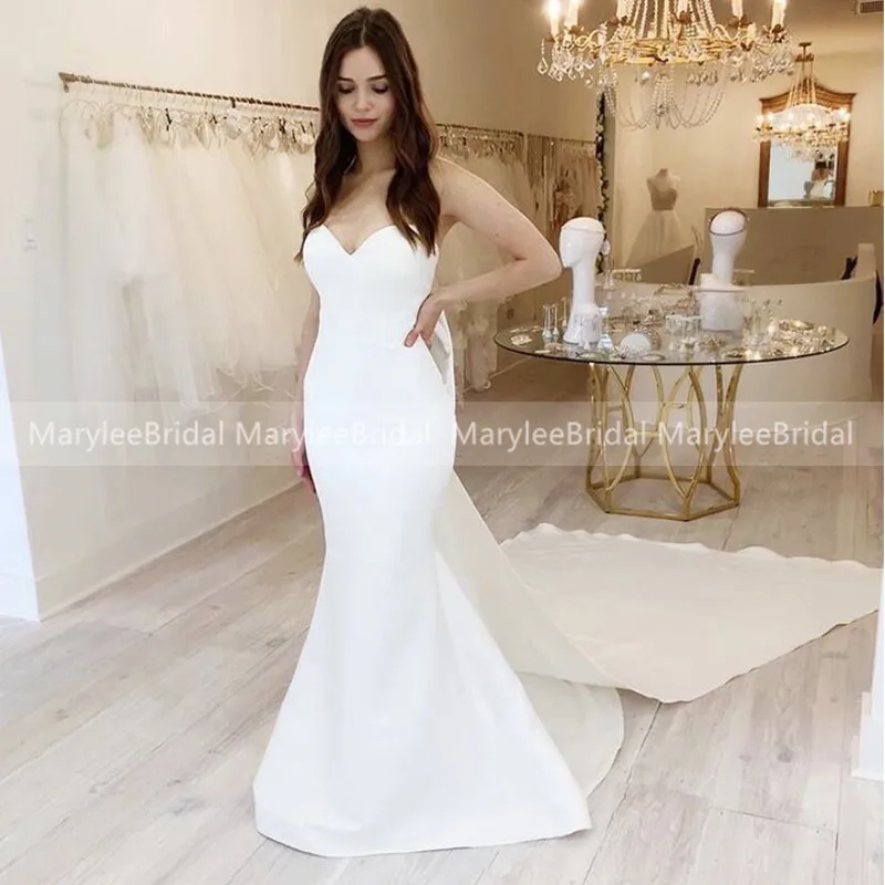 casual mermaid wedding dress