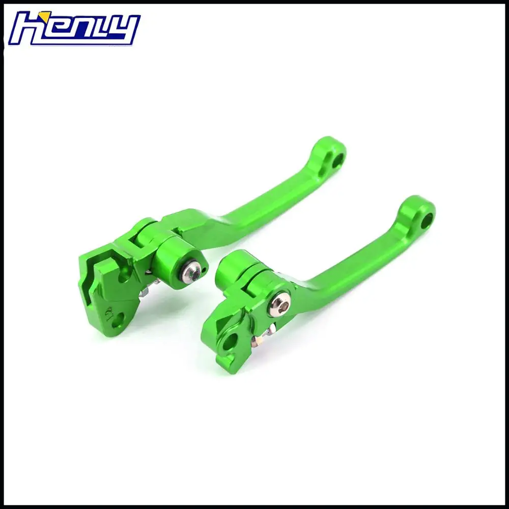 CNC зеленая заготовка тормозные рычаги сцепления для KAWASAKI KX250F 2005- KX450F 2006