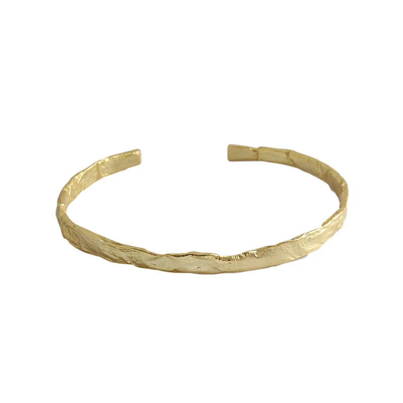 Gold Trustdavis, модный браслет из натуральной 925 пробы, серебряный, сладкий, нерегулярный, регулируемый, браслет для женщин, свадебные украшения, подарок, DS2296 - Окраска металла: Gold