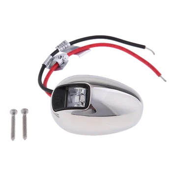 

12V Red Marine LED Exterior Lighting Oval Exterior Lighting Surface Mounting Boat Yacht Stair Platform
