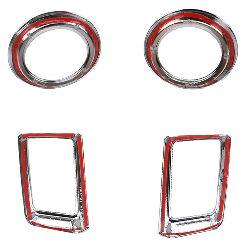 For Toyota Rav4 Chrome 2013 Dashboard Front Air Vent Cover Trim Garnish Molding Frame Bezel Outlet