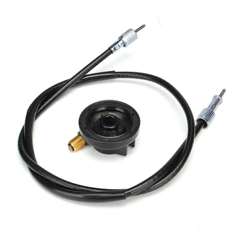 

Hot Universal Motorcycle 12MM Scooter Speedometer Drive Gear & Line Speedometer Cable GY6 50cc 150cc Metal&Plastic 2018