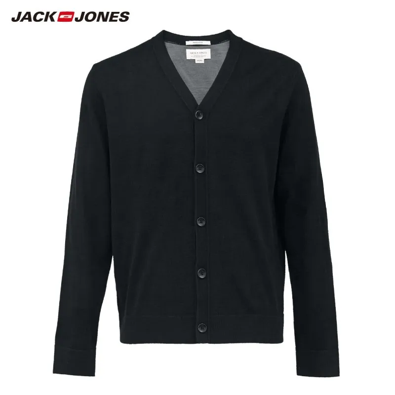 JackJones мужской вязаный кардиган с v-образным вырезом смарт-кэжуал 219424502