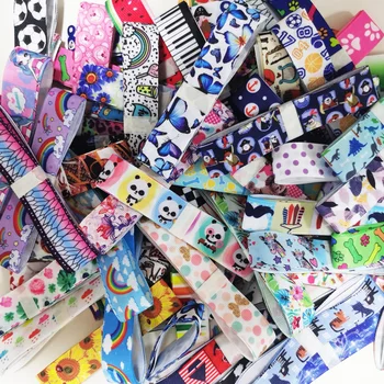 

Mixed style 10 Yards 22mm 25mm 38mm 75mm Ruban satin lovely cartoon printed Grosgrain Ribbon hairbow girl ribbon Random Delivery