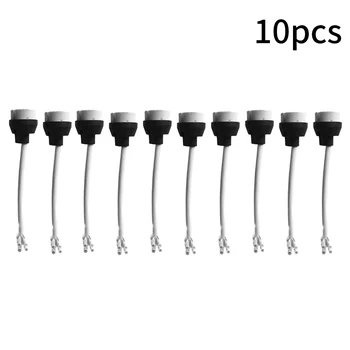 

10pcs Flexible Accessories 220V Ceramic Socket Base Lamp Holder LED Spotlight For GU10 Bulb Home Connector Office Heat Resistant